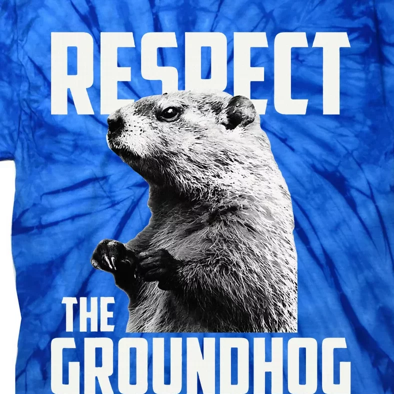 Respect The Groundhog Ground Hog Day Tie-Dye T-Shirt