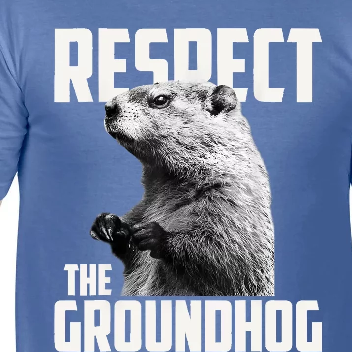 Respect The Groundhog Ground Hog Day Comfort Colors T-Shirt