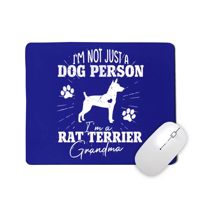 Rat Terrier Grandma Dog Funny Gift Dog Mom Lover Mother Day Gift Mousepad