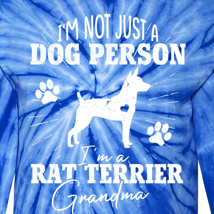 Rat Terrier Grandma Dog Funny Gift Dog Mom Lover Mother Day Gift Tie-Dye Long Sleeve Shirt