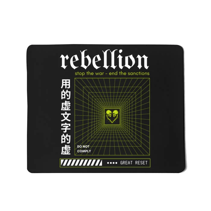 Resist The Great Reset Conservative NWO Mousepad