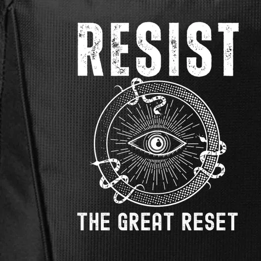 Resist The Great Reset MAGA Conservative City Backpack