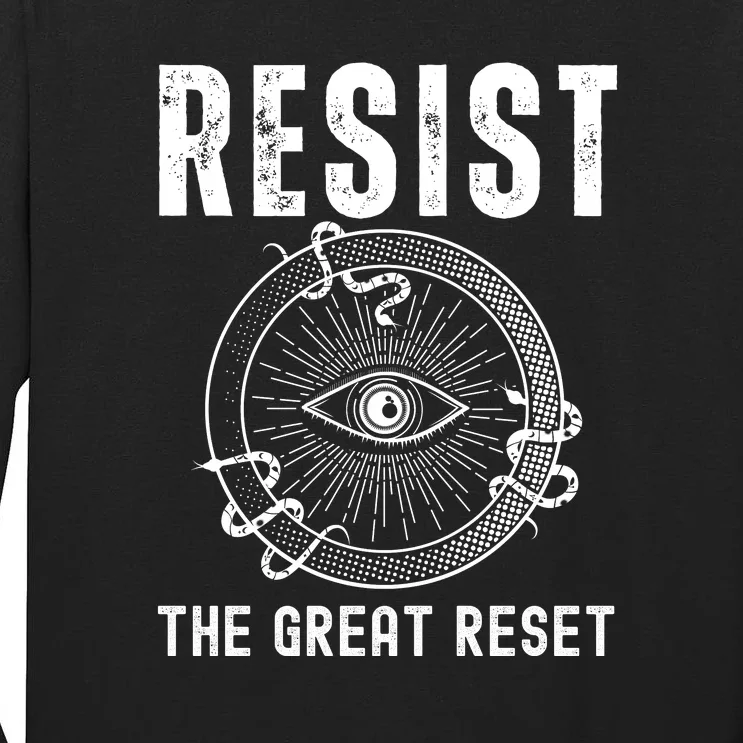 Resist The Great Reset MAGA Conservative Tall Long Sleeve T-Shirt