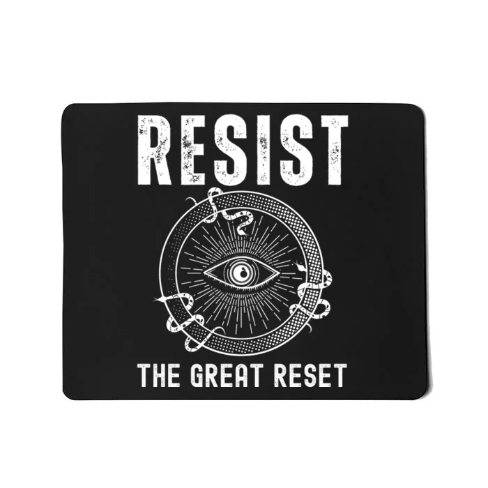 Resist The Great Reset MAGA Conservative Mousepad