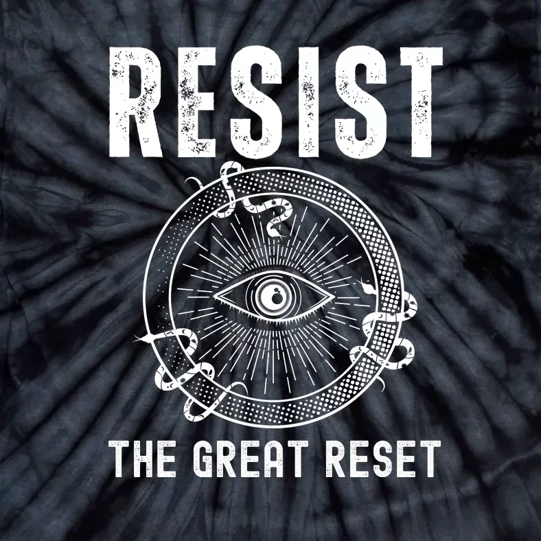 Resist The Great Reset MAGA Conservative Tie-Dye T-Shirt