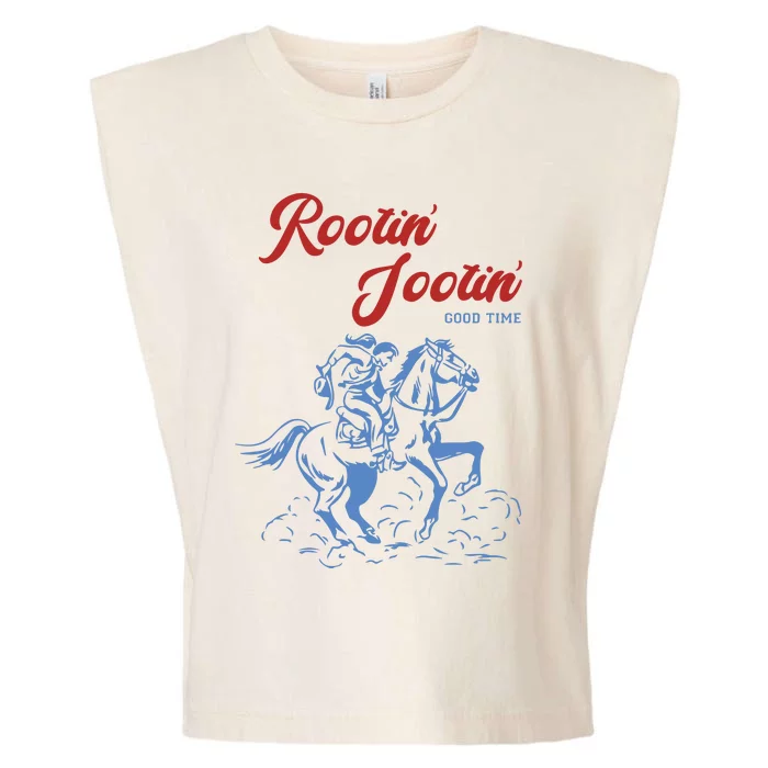 Rootin Tootin Good Time Garment-Dyed Women's Muscle Tee