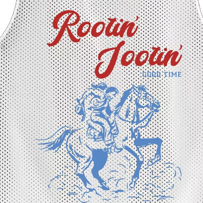 Rootin Tootin Good Time Mesh Reversible Basketball Jersey Tank