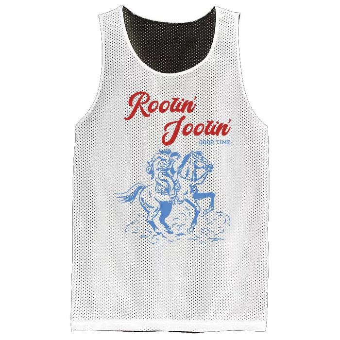 Rootin Tootin Good Time Mesh Reversible Basketball Jersey Tank