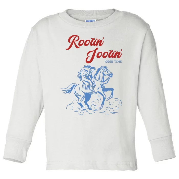 Rootin Tootin Good Time Toddler Long Sleeve Shirt