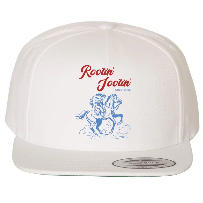 Rootin Tootin Good Time Wool Snapback Cap