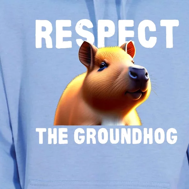 Respect The Groundhog GroundHog Day Unisex Surf Hoodie