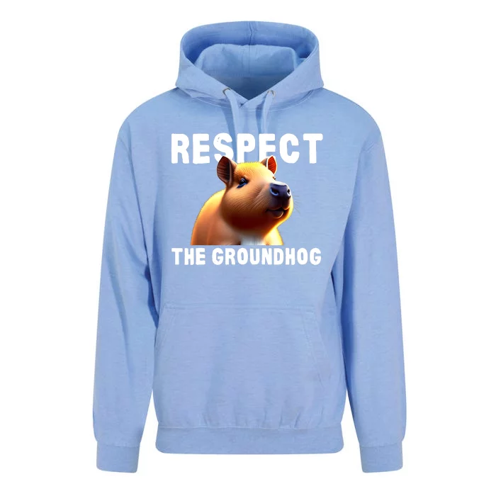 Respect The Groundhog GroundHog Day Unisex Surf Hoodie