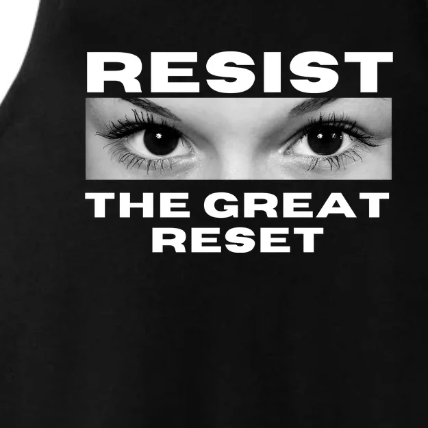 Resist The Great Reset MAGA Conservative Ladies Tri-Blend Wicking Tank