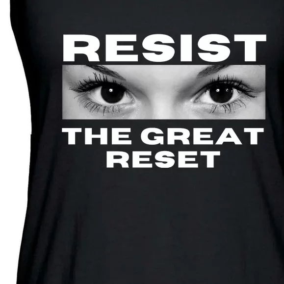 Resist The Great Reset MAGA Conservative Ladies Essential Flowy Tank