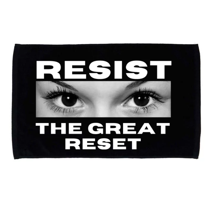 Resist The Great Reset MAGA Conservative Microfiber Hand Towel