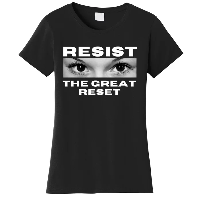 Resist The Great Reset MAGA Conservative Women's T-Shirt