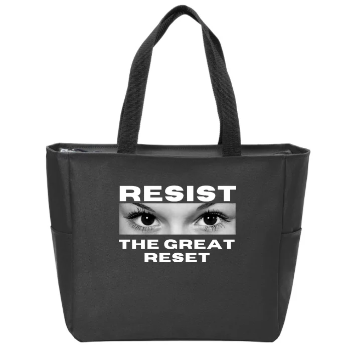 Resist The Great Reset MAGA Conservative Zip Tote Bag