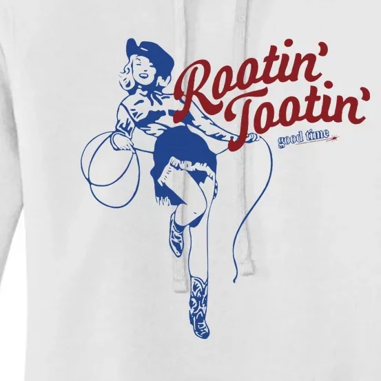 Rootin Tootin Good Time Funny Cowgirl Saying Women's Pullover Hoodie