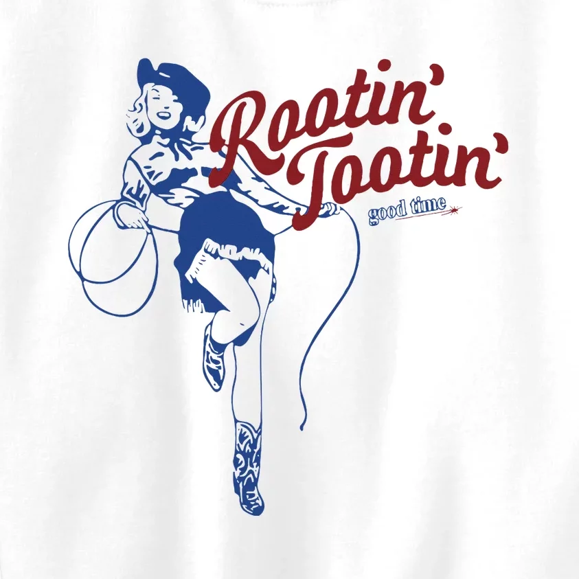 Rootin Tootin Good Time Funny Cowgirl Saying Kids Sweatshirt