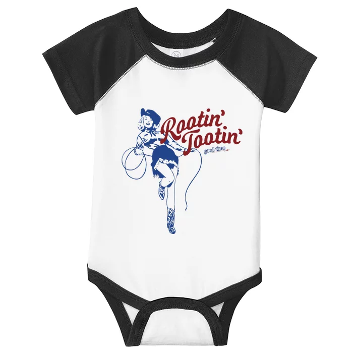 Rootin Tootin Good Time Funny Cowgirl Saying Infant Baby Jersey Bodysuit