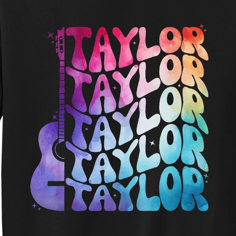 Retro Taylor Groovy 70S 80S Tall Sweatshirt