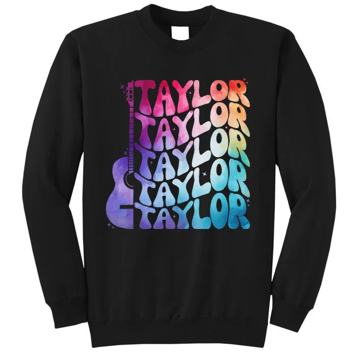 Retro Taylor Groovy 70S 80S Tall Sweatshirt