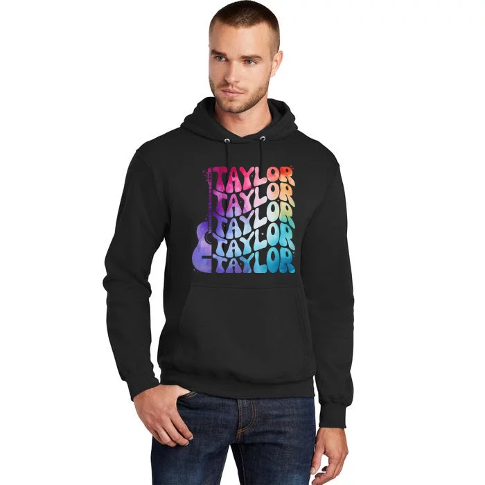 Retro Taylor Groovy 70S 80S Tall Hoodie