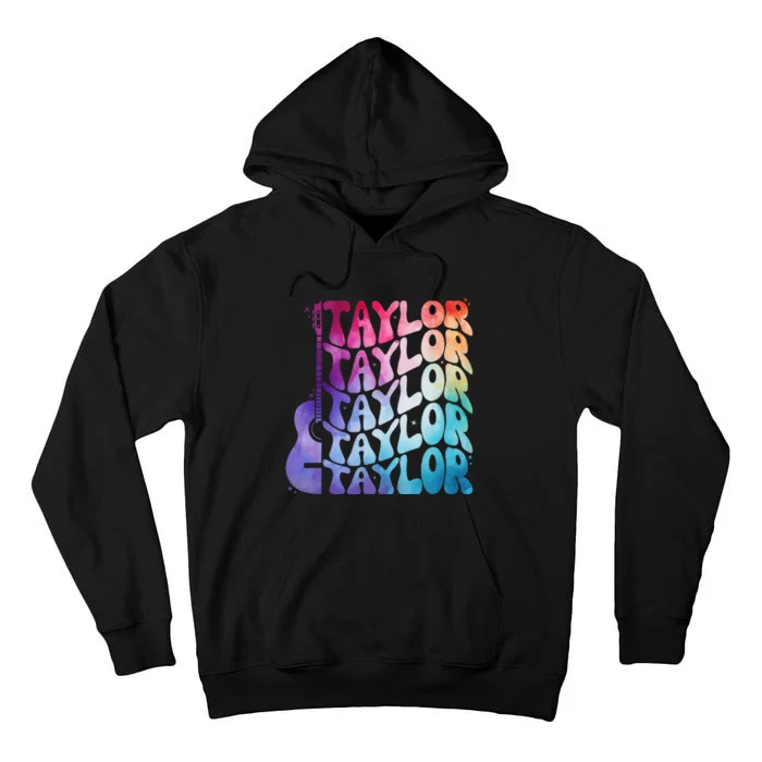 Retro Taylor Groovy 70S 80S Tall Hoodie