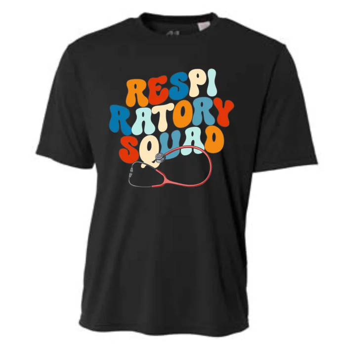 Respiratory Therapist Graphic Respiratory Squad Gift Cooling Performance Crew T-Shirt