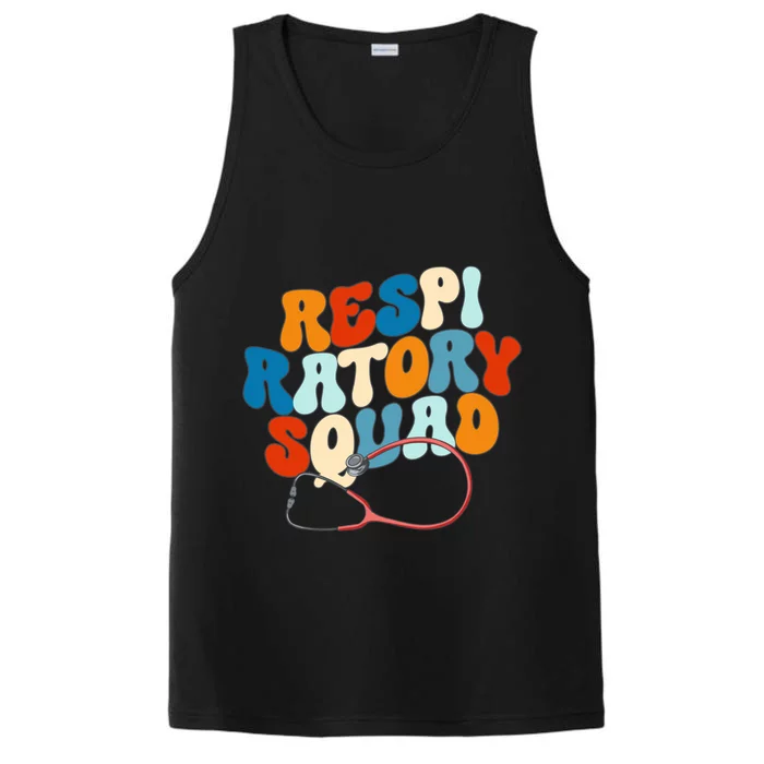 Respiratory Therapist Graphic Respiratory Squad Gift Performance Tank