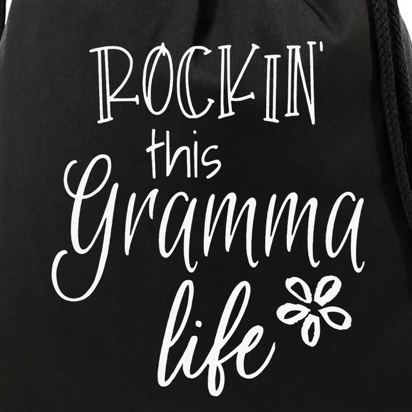 Rockin This Gramma Life Special Grandma Drawstring Bag