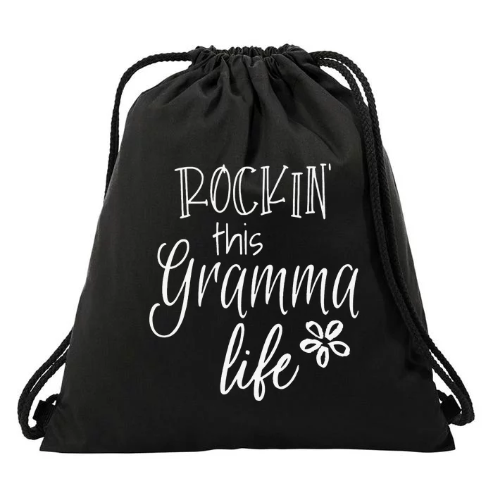 Rockin This Gramma Life Special Grandma Drawstring Bag