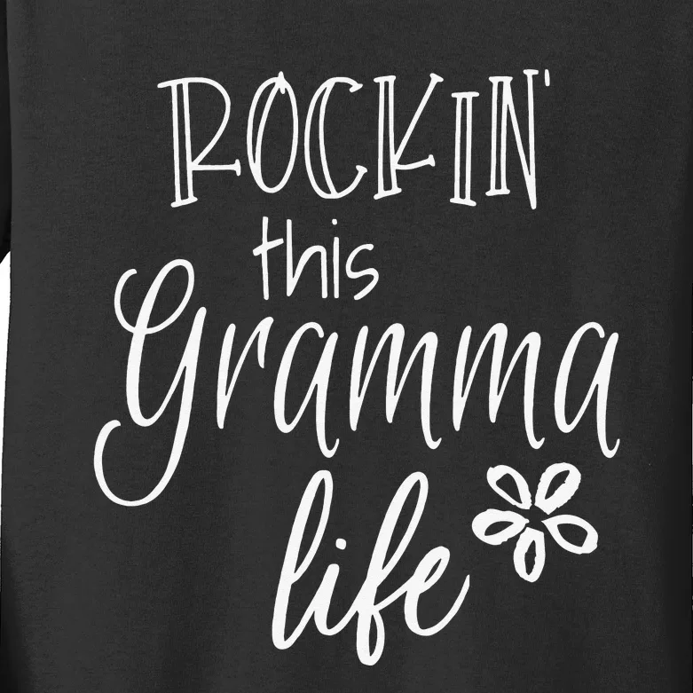 Rockin This Gramma Life Special Grandma Kids Long Sleeve Shirt