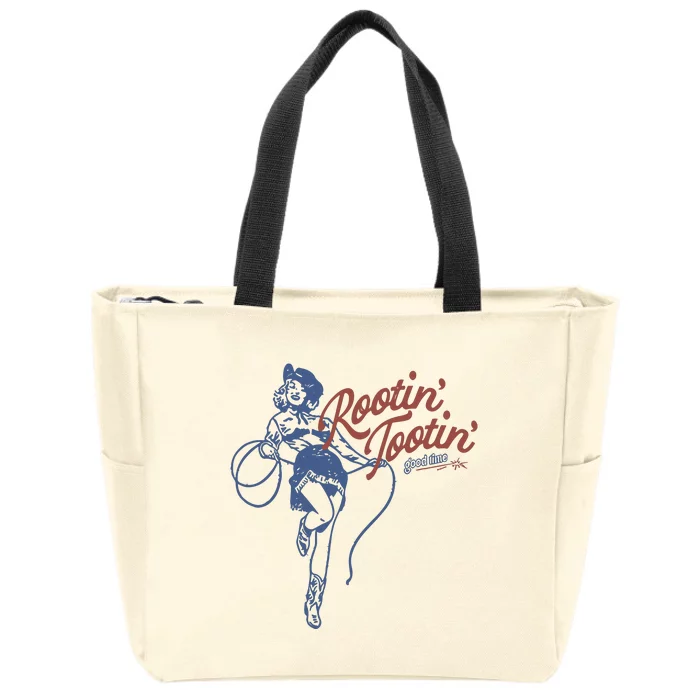 Rootin Tootin Good Time Zip Tote Bag