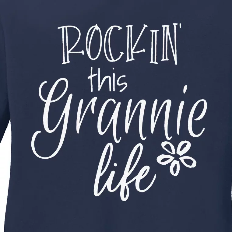 Rockin This Grannie Life Special Grandma Ladies Long Sleeve Shirt