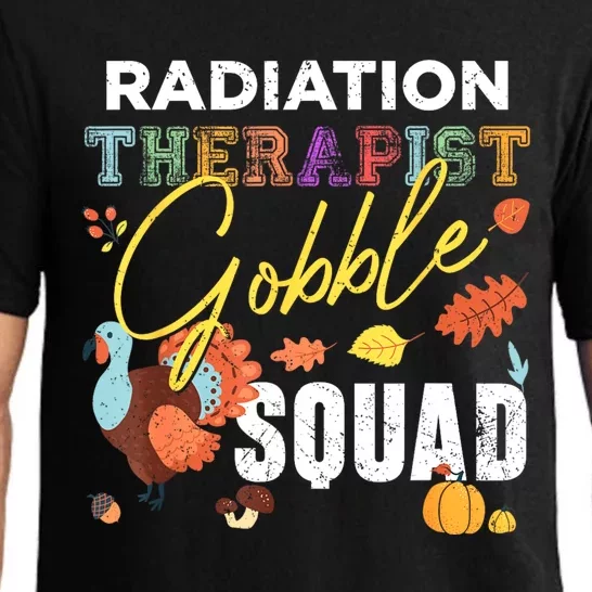 Radiation Therapist Gobble Squad Thanksgiving Matching Pajama Set