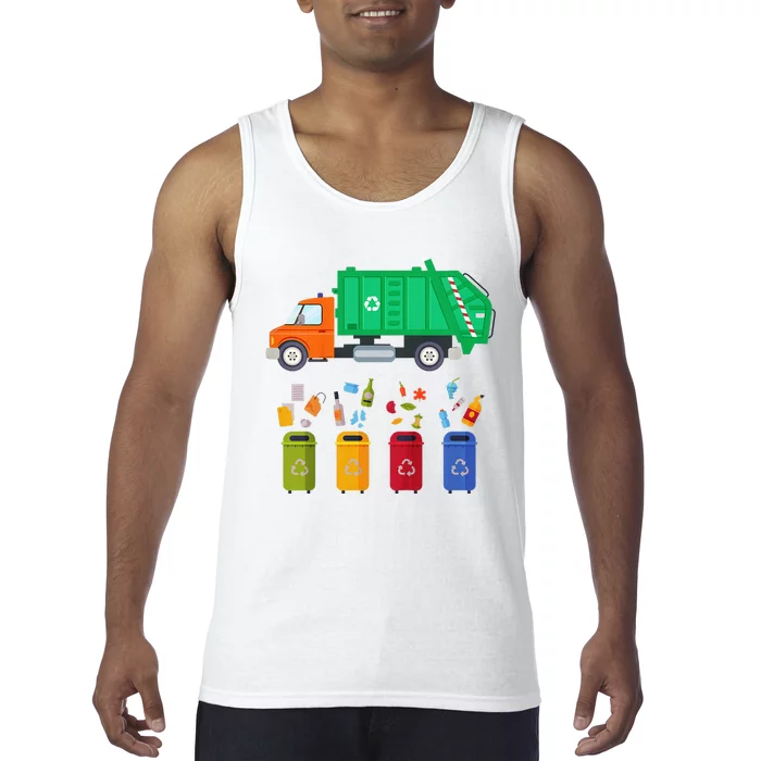 Recycling Trash Garbage Day Tank Top