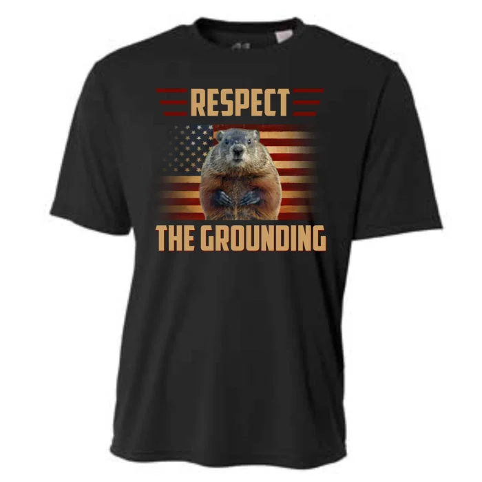 Respect The Grounding, Groundhog Day Cooling Performance Crew T-Shirt