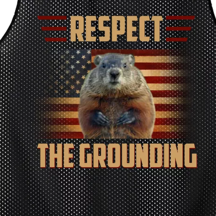 Respect The Grounding, Groundhog Day Mesh Reversible Basketball Jersey Tank