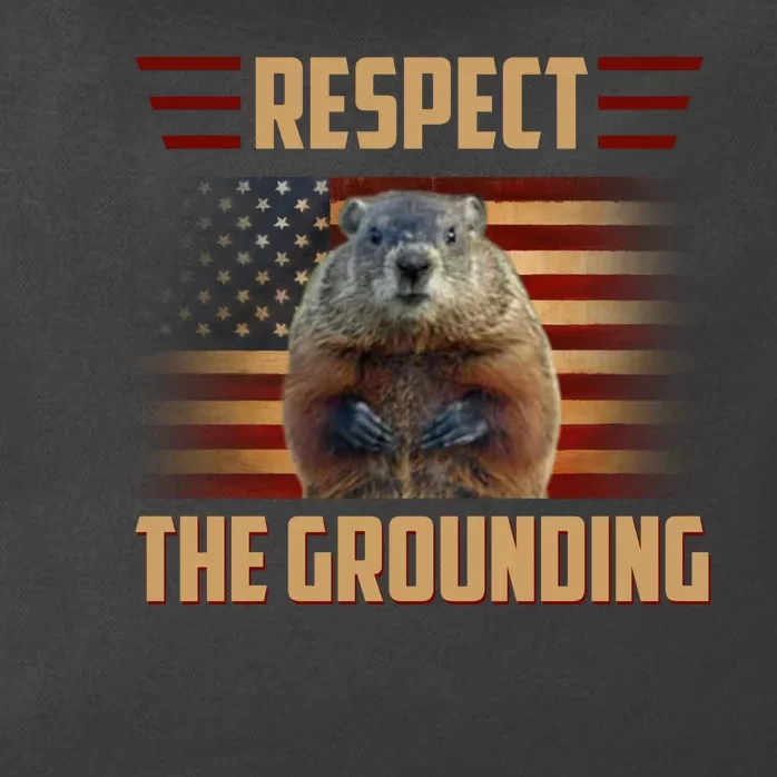 Respect The Grounding, Groundhog Day Zip Tote Bag