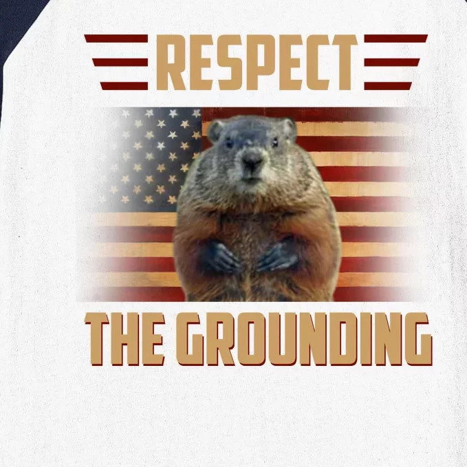 Respect The Grounding, Groundhog Day Baseball Sleeve Shirt