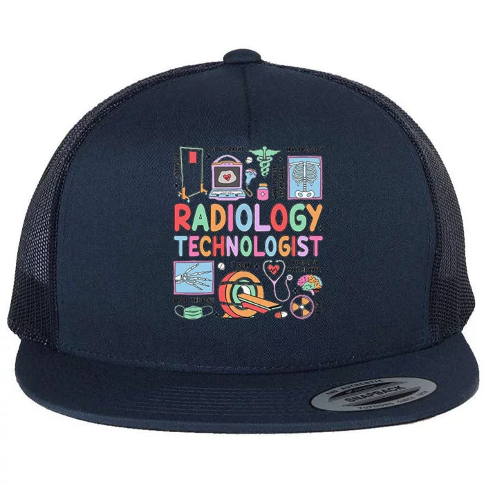 Rad Tech Gift Radiology Technologist Flat Bill Trucker Hat