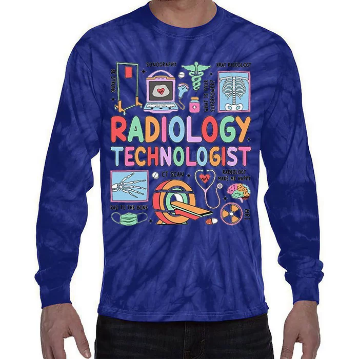 Rad Tech Gift Radiology Technologist Tie-Dye Long Sleeve Shirt