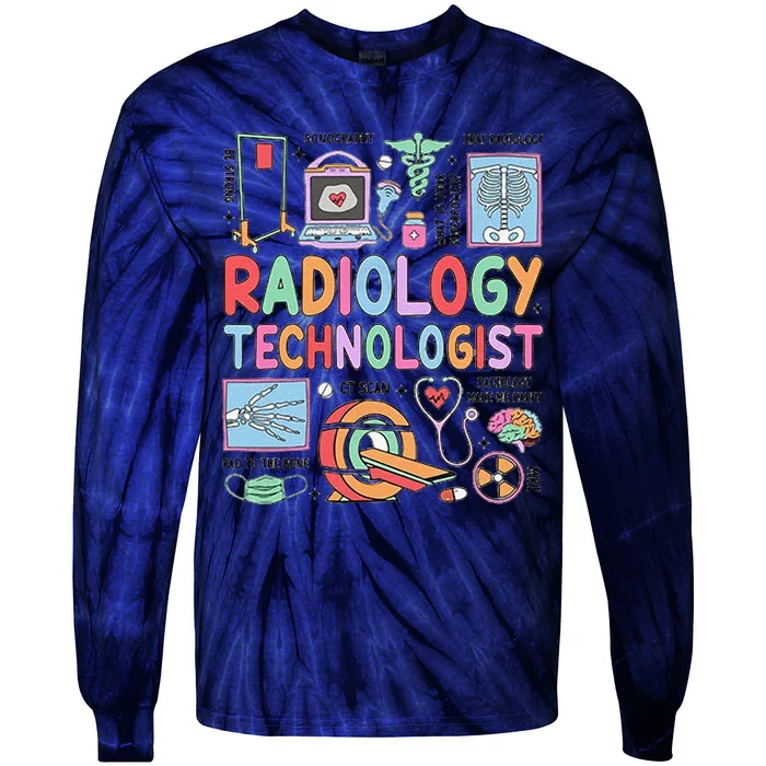 Rad Tech Gift Radiology Technologist Tie-Dye Long Sleeve Shirt