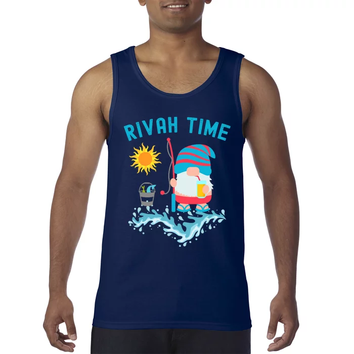 Rivah Time Gnome Fishing Tank Top