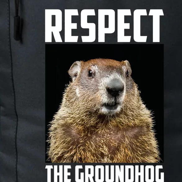 Respect The Groundhog Woodchuck Photo Ground Hog Day Daily Commute Backpack