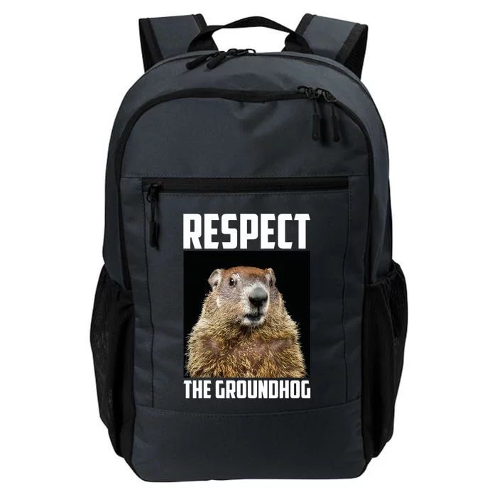 Respect The Groundhog Woodchuck Photo Ground Hog Day Daily Commute Backpack