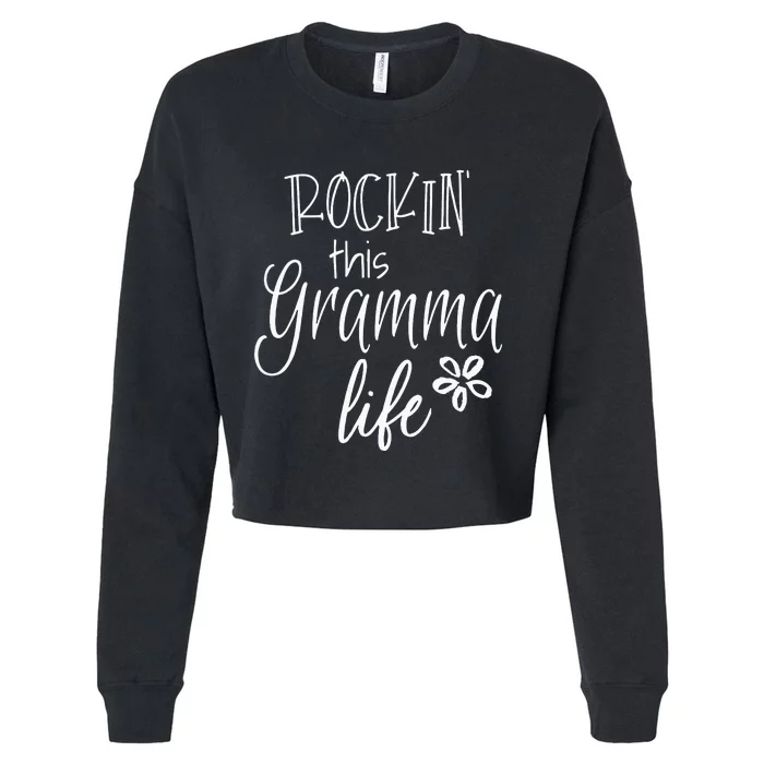 Rockin This Gramma Life Special Grandma Cropped Pullover Crew