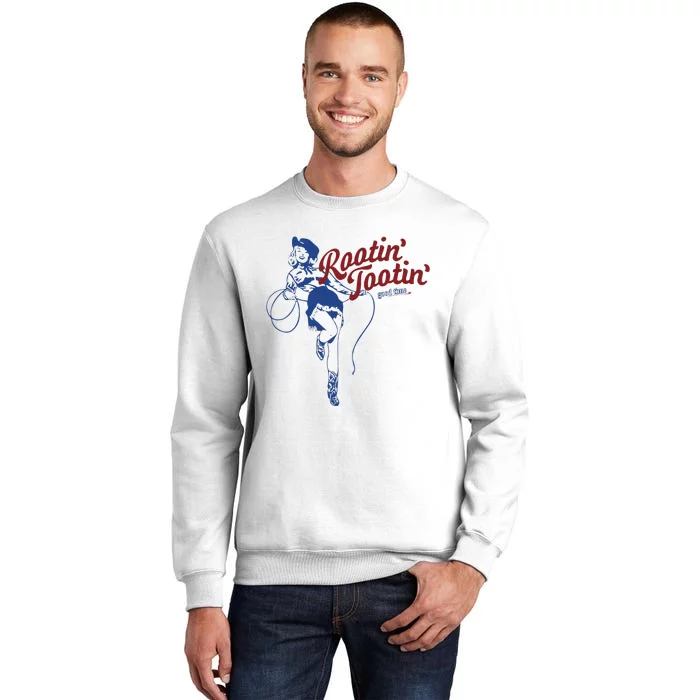 Rootin Tootin Good Time Cowgirl Funny Saying Sweatshirt