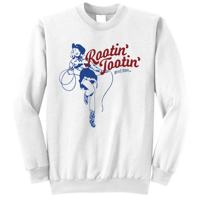 Rootin Tootin Good Time Cowgirl Funny Saying Sweatshirt